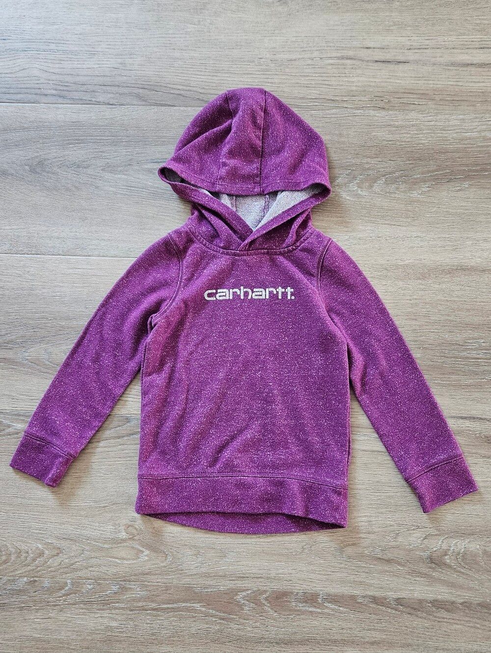 Carhartt Kids' Purple Shimmer Hoodie Sweatshirt Size 4
